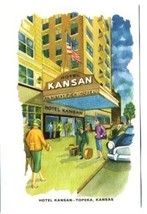 Hotel Kansan Postcard Topeka Kansas - £9.34 GBP
