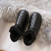 Snow Boots Women&#39;s New Plus Velvet Thick Ankel Waterproof Non-slip Fur Integrate - £39.41 GBP