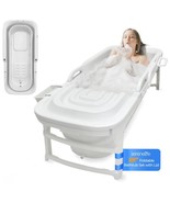 Bathtub Spa Set – Large 59&quot; Foldable Bath, Cushion, Stretchable - £569.57 GBP