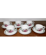 Set 6 Portmeirion Rose Limited Edition Tea Cup &amp; Botanic Garden Saucer C... - £43.17 GBP