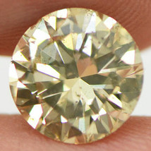 Loose Champagne Diamond Fancy Color Round Shape Enhanced 2.49 Carat Real SI1 - £2,386.07 GBP