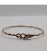 Barrel and Horseshoe Sterling Silver Bangle - $3,156.56 MXN