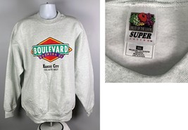 New Boulevard Brewing Co Kansas City 100% Malted Barley Sweatshirt Mens ... - $44.50