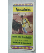 Bullfighting Advertisement Flyer – 4” x 8.5&quot; - Plaza de Toros  Aguascali... - €11,28 EUR