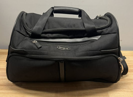 Samsonite 1910 Black Nylon Travel Overnight Luggage Suitcase Duffle Bag Carry On - £34.73 GBP