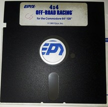 Commodore 64 4 x 4 Off-Roading Racing by Epyx C64/128 5.25&quot; floppy disk ... - $9.89