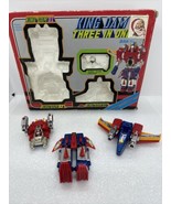 Vintage 1980s King Dam Three In One Diecast Robot Missing Accessories *R... - $93.14