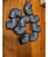 Lot Of 9 SPEARS 808-015 SCH 80 Gray PVC 90 deg Elbow, 1-1/2 in, FIPT Mad... - $1,504.77 MXN