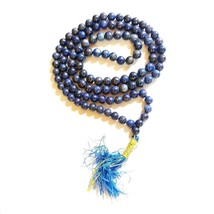 Lapizlazuli Round Mala - 8 MM Lab Certified Mala - £36.75 GBP