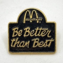 McDonald’s Be Better Than Best Employee Crew Fast Food Enamel Lapel Hat Pin - £4.66 GBP
