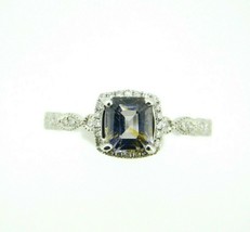 Authenticity Guarantee 
14k White Gold 1.23ct Grey Genuine Natural Spinel Rin... - £631.12 GBP