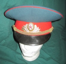 Vintage Soviet Communist MVD Parade officers Visor Cap Hat USSR  - $80.00