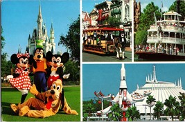 Vtg Postcard Magic Moments in the Magic Kingdom, Walt Disney World, PM 1991 - £5.80 GBP