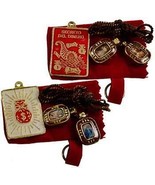 Pewter Money Talisman Charm Cord, 1 1/4&quot; x 1&quot;, Secret Keeper&#39;s Good Luck... - $1,016.73 MXN