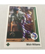 1989 Upper Deck Texas Rangers Mitch Williams Signed Trading Card #95 - $6.25 CAD