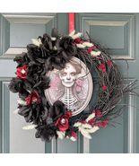 Day of the dead wreath, day of the dead decor, halloween wreath, fall wr... - $2,173.61 MXN
