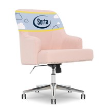 Serta Leighton Home Office Chair with Memory Foam, Height-Adjustable Desk Accent - $315.99