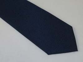 Men's Calvin Klein Tie Classic Woven Silky Feel #Calvin-3 Navy Blue image 4