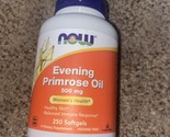 NOW Foods Evening Primrose Oil 500 mg 250 Sgels 3/26 - £8.04 GBP