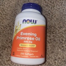 NOW Foods Evening Primrose Oil 500 mg 250 Sgels 3/26 - £8.09 GBP