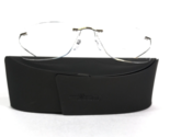 Silhouette Eyeglasses Frames 5539 IG 8180 23 KT GP Gold Plated Silver 56... - $448.59