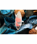 Navia Jewelry Butterfly Wings Diaethria clymena Silver Ring NR-9C-15 - $137.76 CAD
