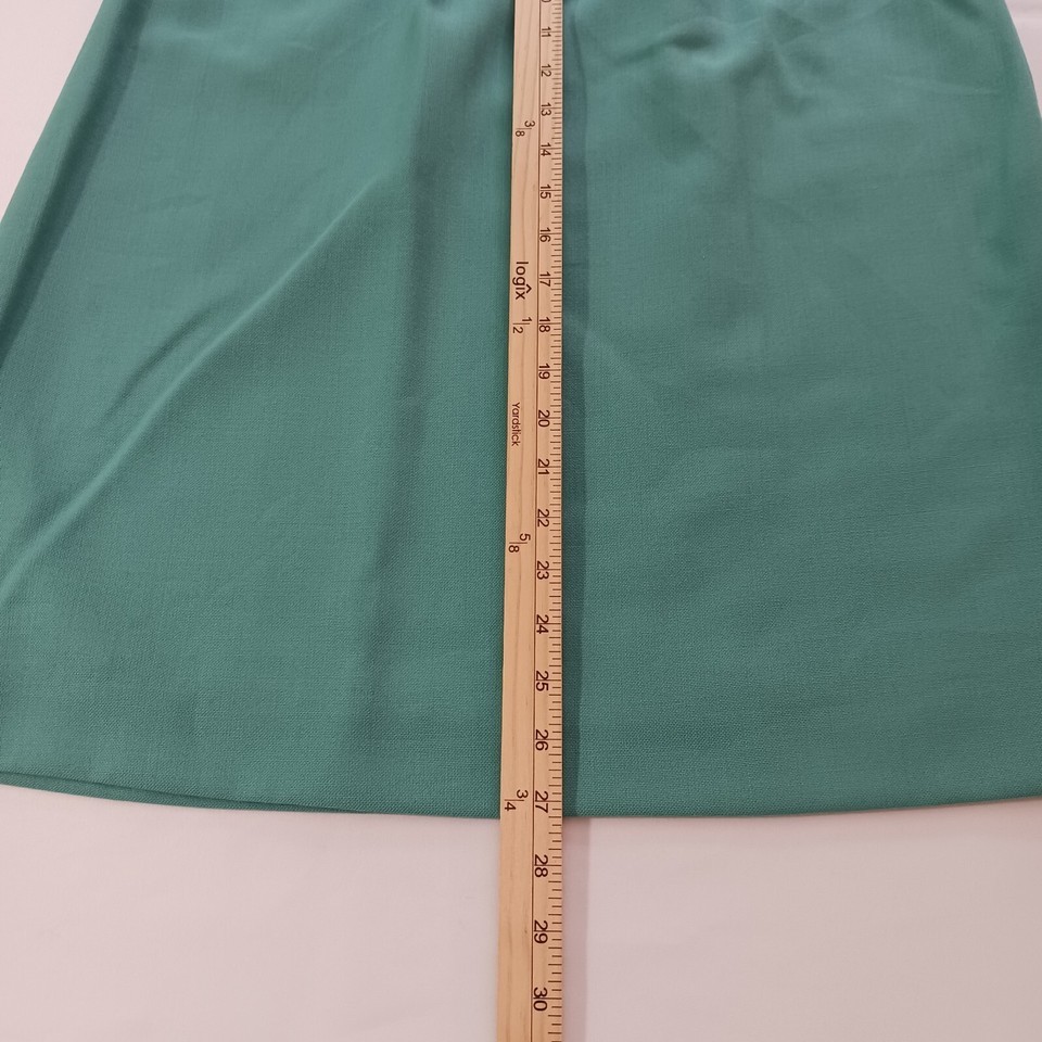 Vintage Evan-Picone Women's Green A-Line Skirt Union Label Made In USA Size 10 Item image 13
