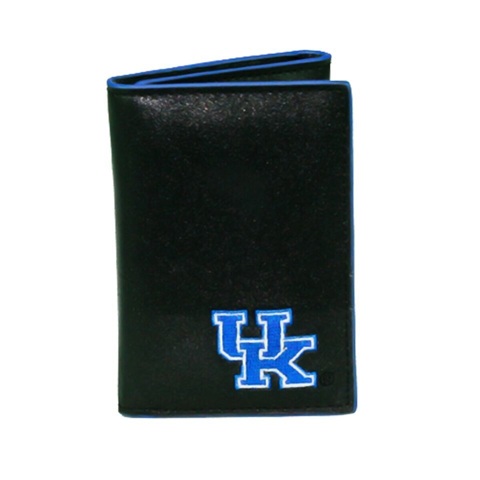 6608 Kentucky Wildcats Men's Leather Tri-Fold Wallet by Sandol