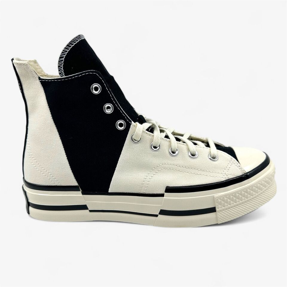 Converse Chuck 70 Plus Hi Egret Black Mens Athletic Sneaker
