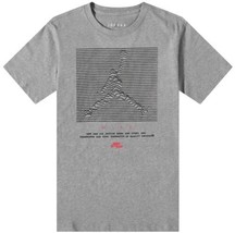  Nike Air Jordan Men T-Shirt Grey Jumpman Flight DH8972 091 Sportswear Size M - £21.53 GBP