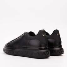 The Linq Black Leather Men Sneaker image 5