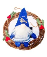 Golden State Warriors NBA Gnome Holiday Wreath 10&quot; D Embroidered Logo Po... - $384.81 MXN