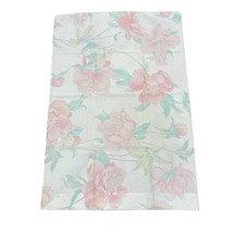 Vintage JC Penney Percale Permanent Press Pink Roses Floral Pillowcase S... - $14.01