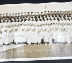 1953 Mira Costa High School Panoramic Senior Class Photo Manhattan Beach CA - £21.88 GBP