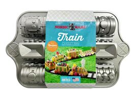 Nordic Ware Train Cakelet Pan Procast Collection Heavy Cast Aluminum 5 C... - $14.84