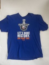 New York Islanders 2015 Stanley Cup Playoffs Reebok Shirt Size XL Blue NHL - $19.68