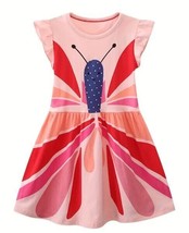 NEW Butterfly Girls Pink Sleeveless Dress - £6.74 GBP