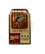 Coca Cola Olympics Track &amp; Field USA Barcelona 1992 Lapel Pin - $94.08 MXN