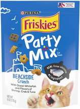 [Pack of 4] Friskies Party Mix Crunch Treats Beachside Crunch 6 oz - £35.94 GBP