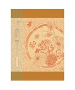 Le Jacquard Francais Fleurs a Croquer Orange Tea or Kitchen Towel - $23.95