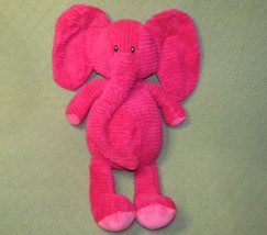 20&quot; Old Navy Pink Elephant Plush Ribbed Stuffed Animal 2009 Long Trunk Toy - £25.17 GBP