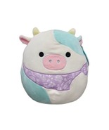 Squishmallows Belana the Cow w/ Purple Bandana 11&quot; 2022 New - £26.13 GBP