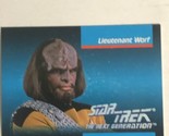 Star Trek Next Generation Trading Card 1992 #7 Lt Worf Michael Dorn - £1.58 GBP