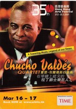 Chucho Valdez Quartet Postcard Ad 35th Hong Kong Arts Festival 2007 - £11.67 GBP