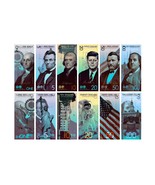 Set of 6x 2020 A Andrey Avgust American Money Reimagined Art Polymer Bill - $118.79