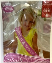 Disney PRINCESS BIRTHDAY Sash NEW Perfect Touch To Your Princess&#39; Birthday - £4.63 GBP