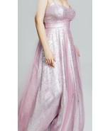 Macys by City Studios Size 7 Foil Knit Sleeveless Gown - £51.34 GBP