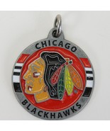 Chicago Blackhawks NHL Metal Key Chain Pendant 1&quot; Diameter - $13.58 CAD