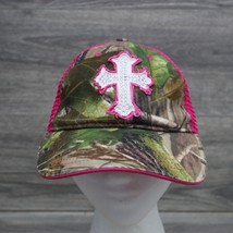 Infinity Hat Womens Adjustable Cap Pink Casual Mesh Back Real Tree Camo Cross - £18.27 GBP
