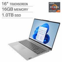 Lenovo IdeaPad Slim 5 16&quot; Touchscreen Laptop - AMD Ryzen 7 7730U - WUXGA (1920 x - £623.65 GBP